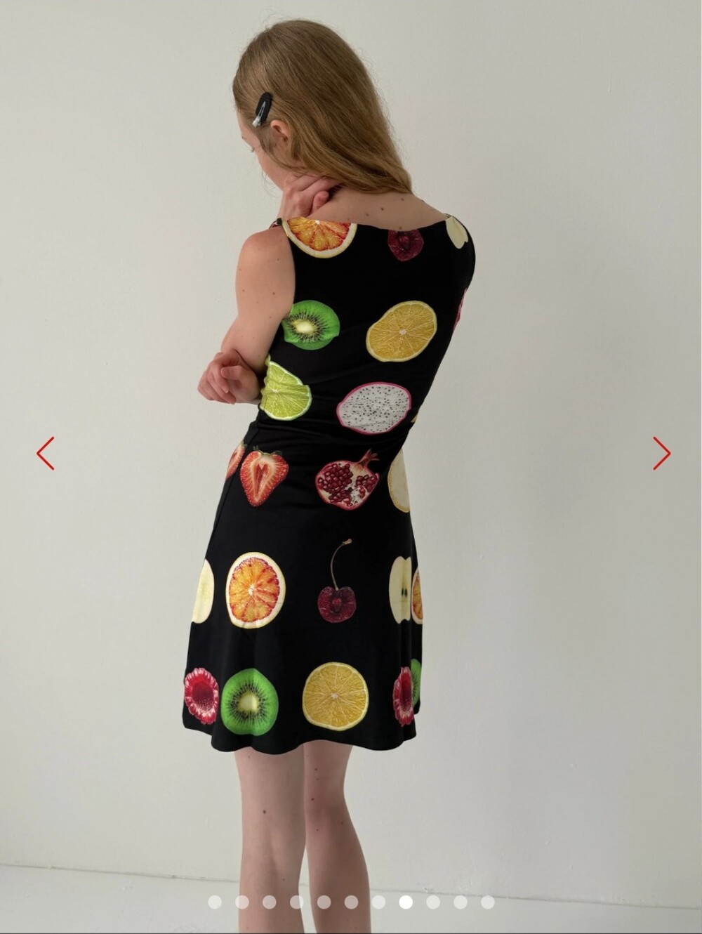 Lisa Says Gah x Tyler McGillivary Dottie Dress Fruit Slice NWT XL - Picture 6 of 6